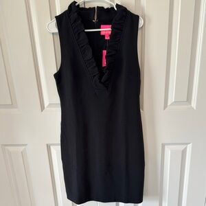 Elegant and Timeless Lilly Pulitzer Tisbury Black Sleeveless Dress